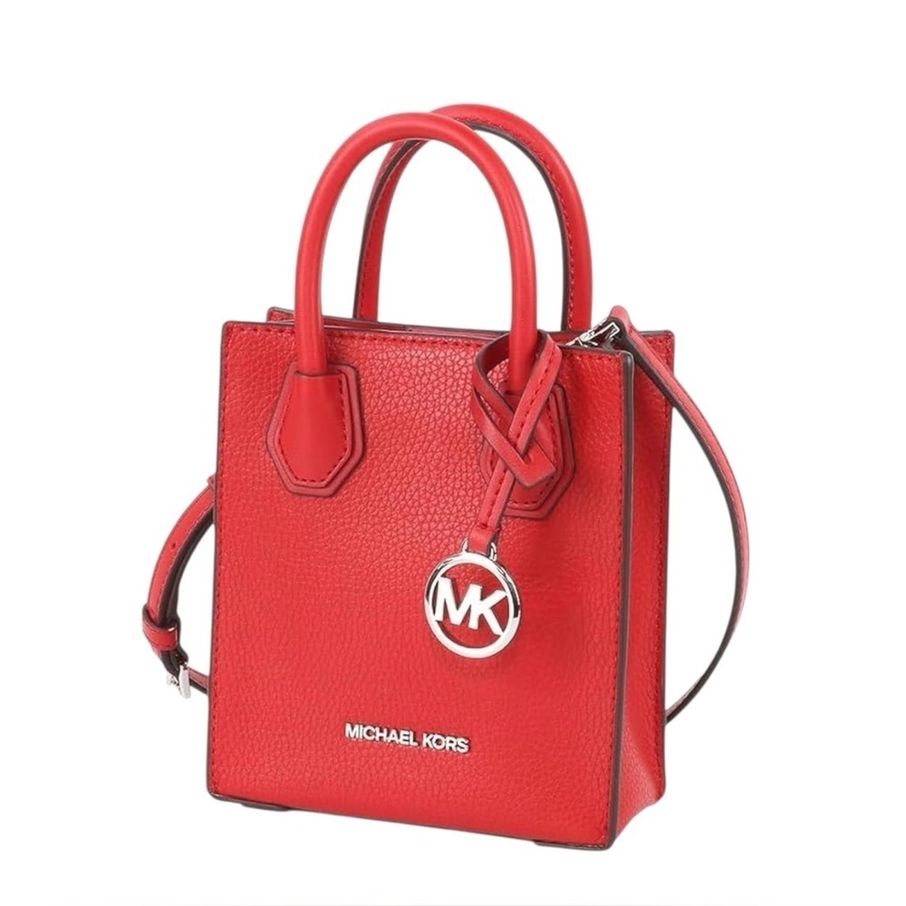 Michael Kors Mercer Extra-Small Pebbled Leather Crossbody Bag
